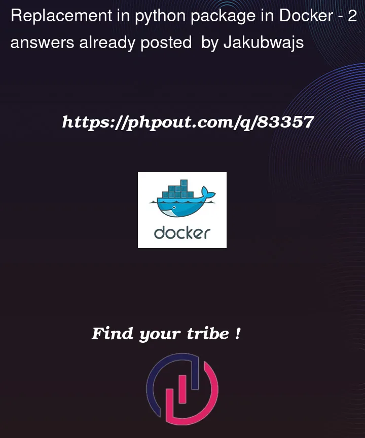 Question 83357 in Docker