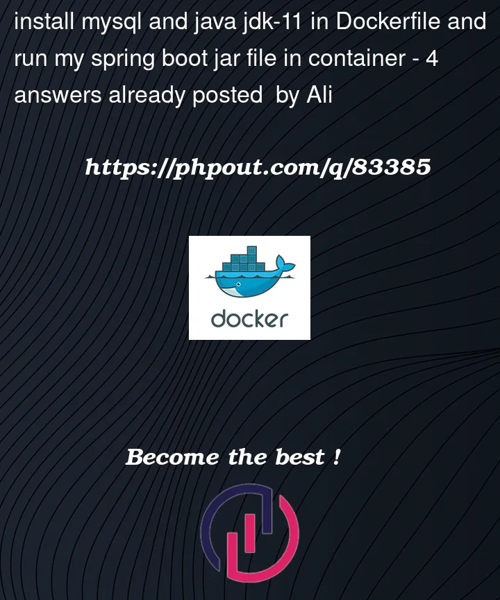 Question 83385 in Docker