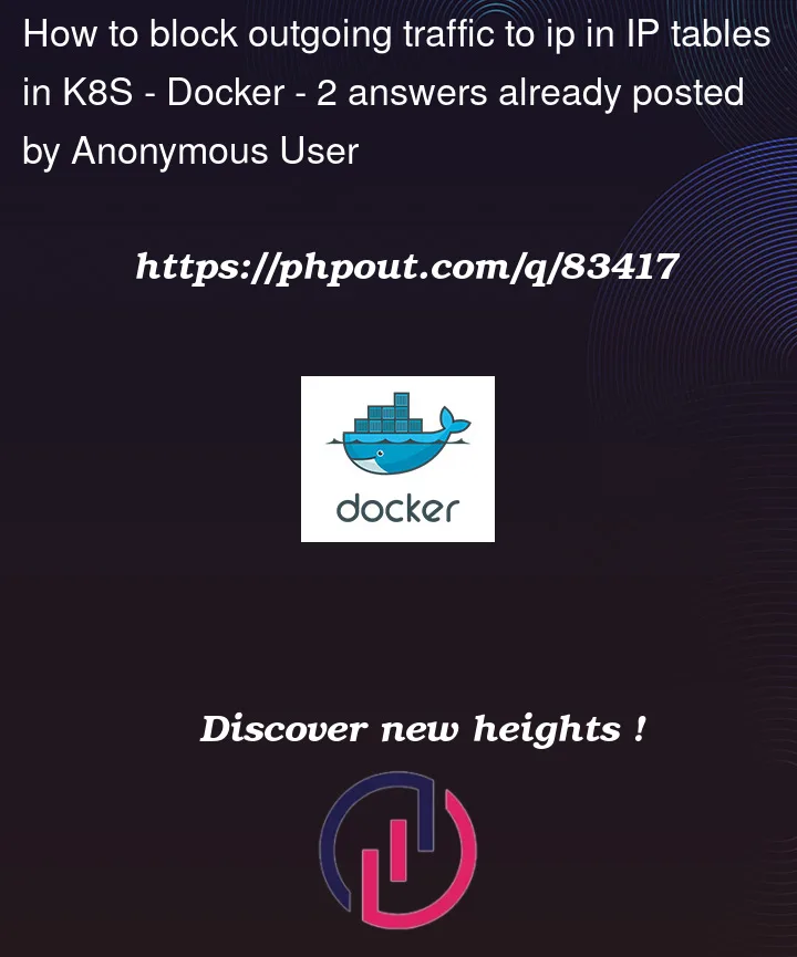 Question 83417 in Docker