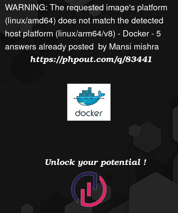 Question 83441 in Docker