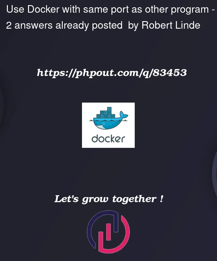 Question 83453 in Docker