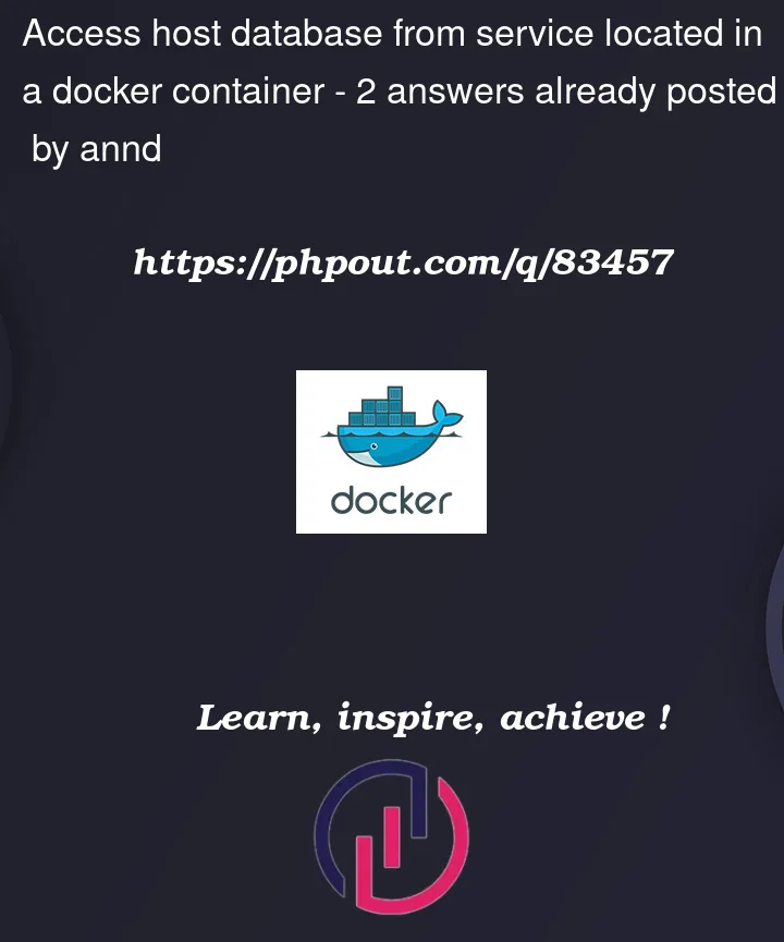 Question 83457 in Docker