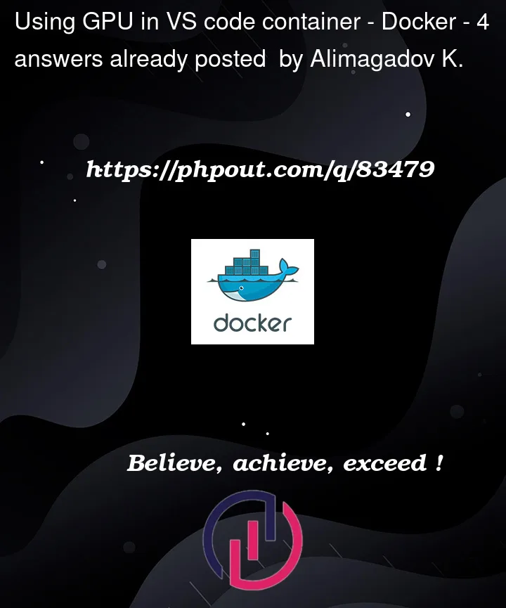 Question 83479 in Docker