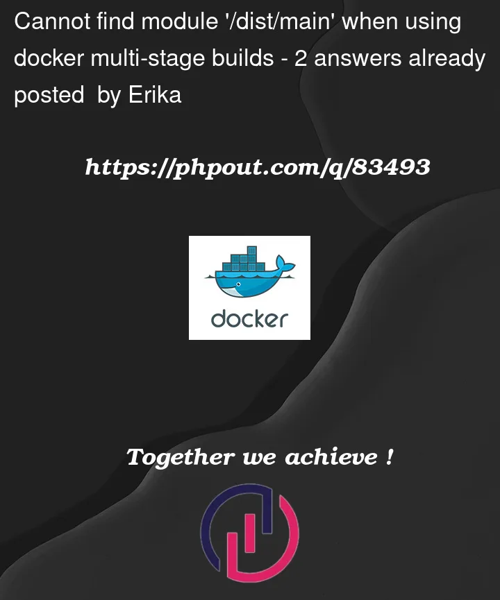 Question 83493 in Docker