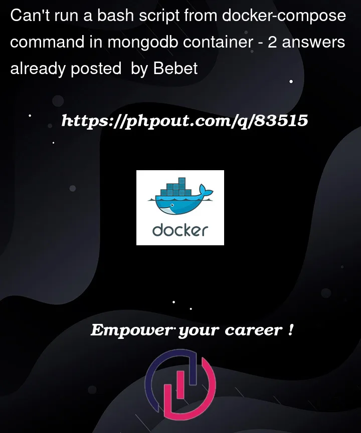 Question 83515 in Docker