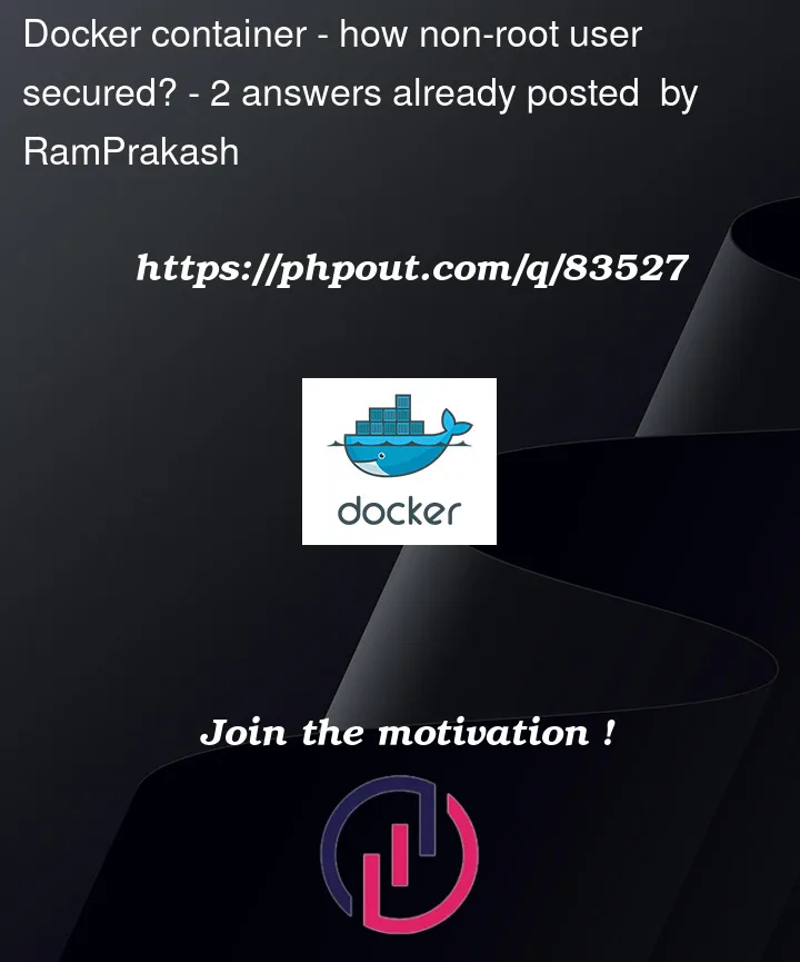 Question 83527 in Docker