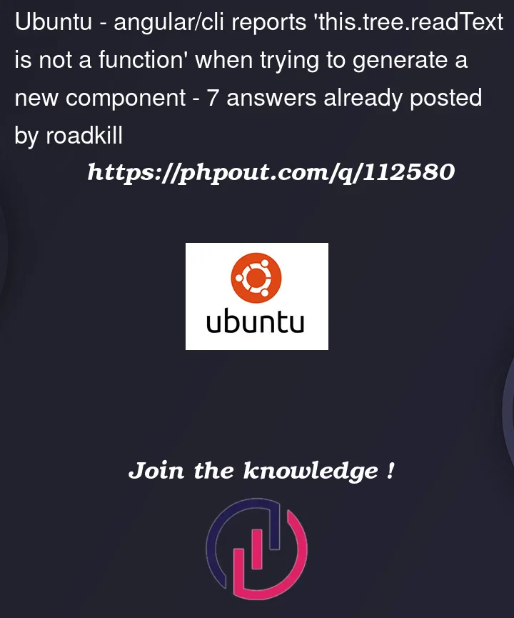 Question 112580 in Ubuntu