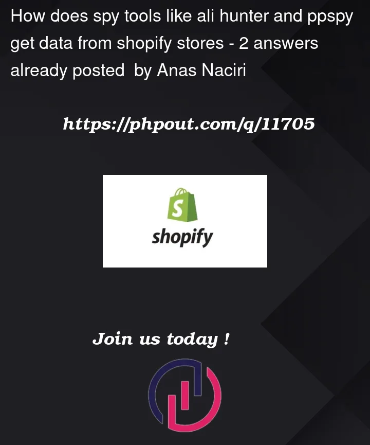 Question 11705 in Shopify