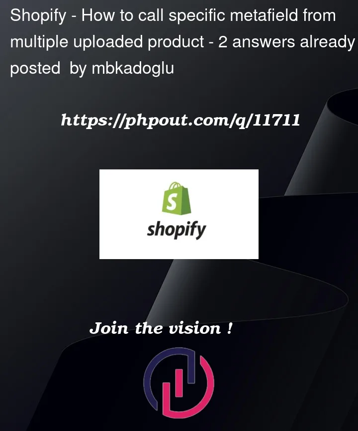 Question 11711 in Shopify