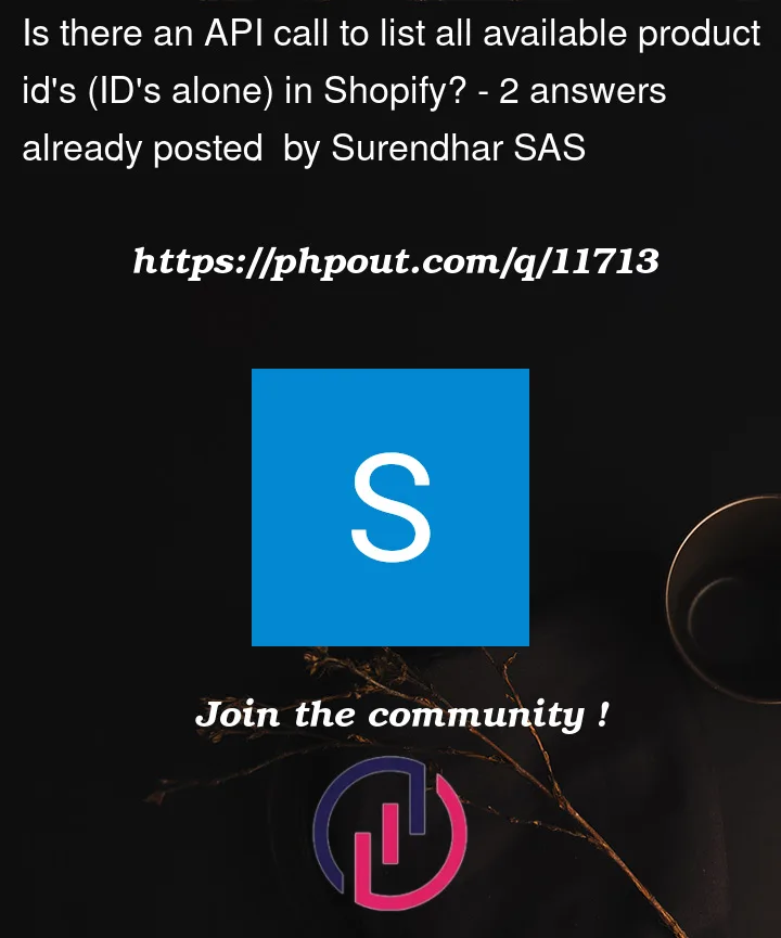 Question 11713 in Shopify