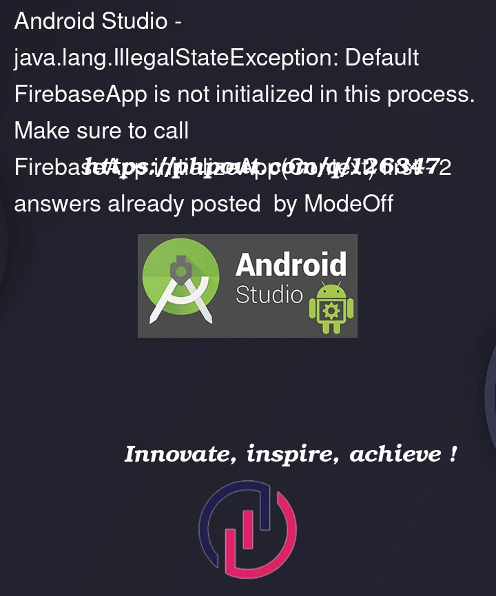 Question 126347 in Android Studio