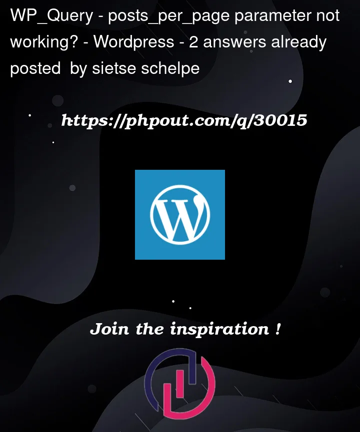 Question 30015 in Wordpress