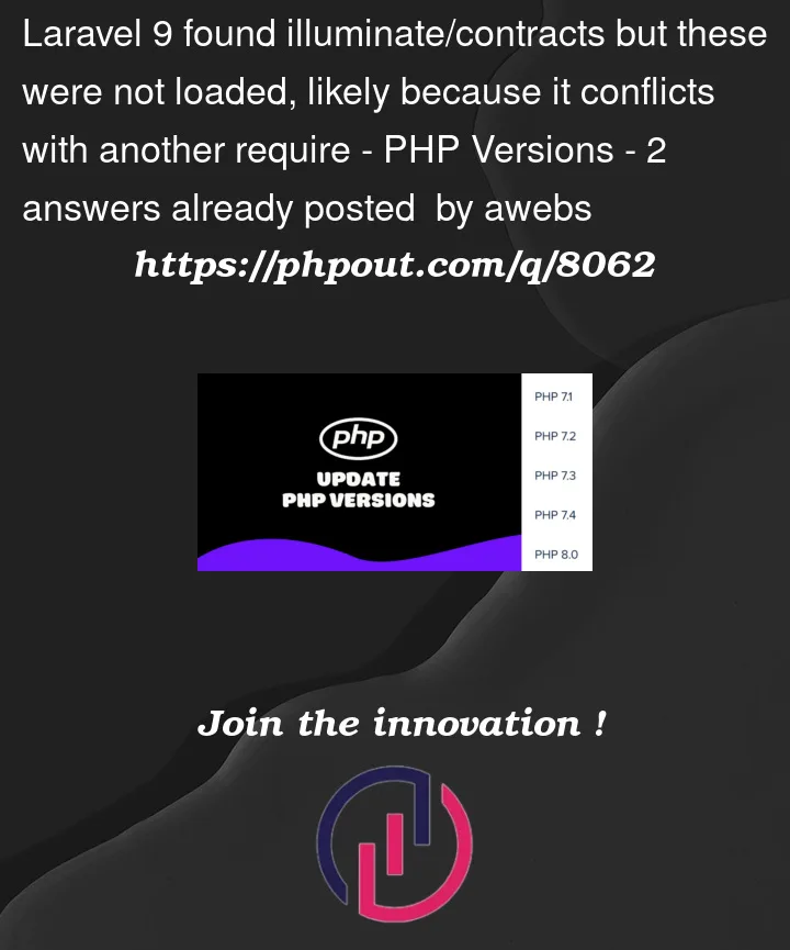 Question 8062 in PHP Versions