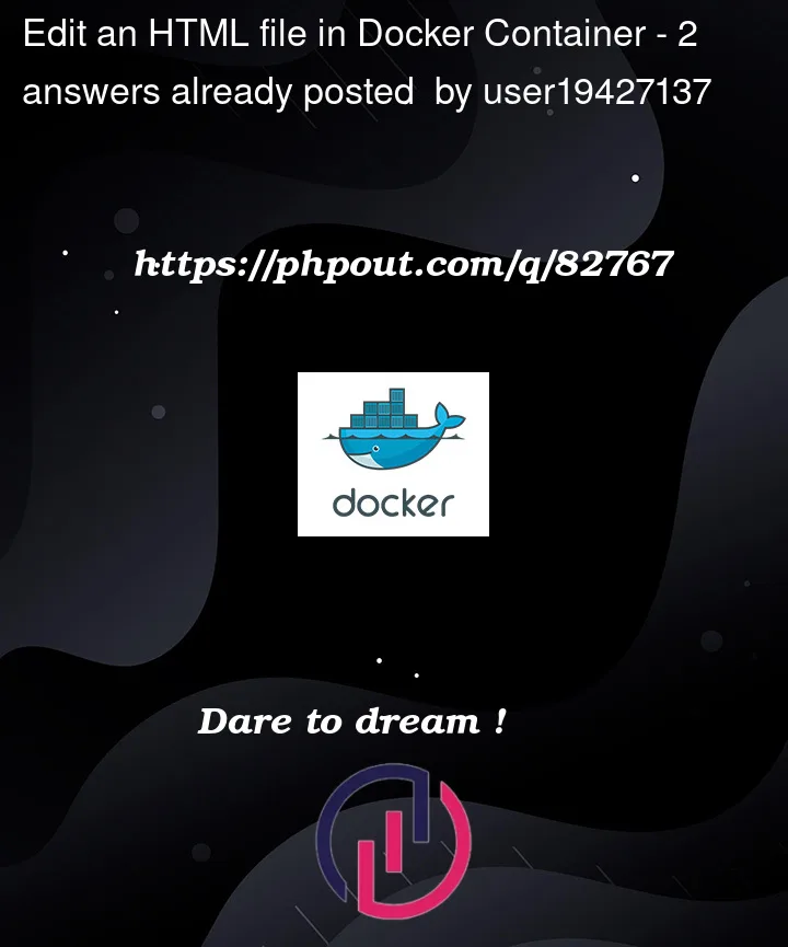 Question 82767 in Docker