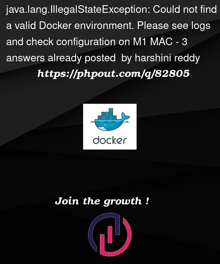 Question 82805 in Docker