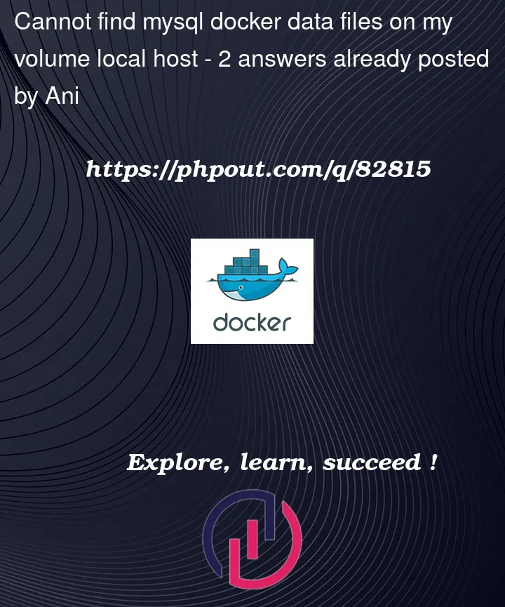 Question 82815 in Docker