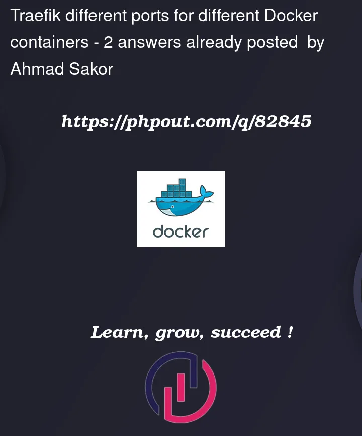 Question 82845 in Docker