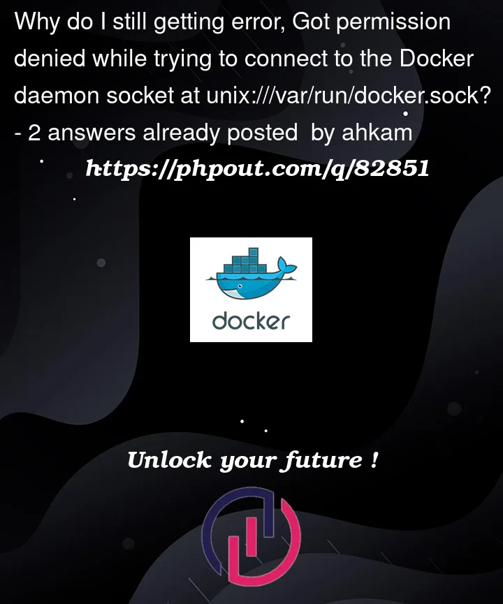 Question 82851 in Docker