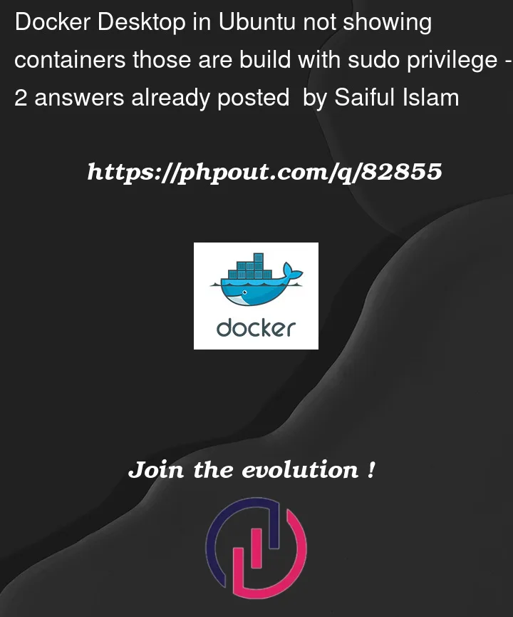 Question 82855 in Docker