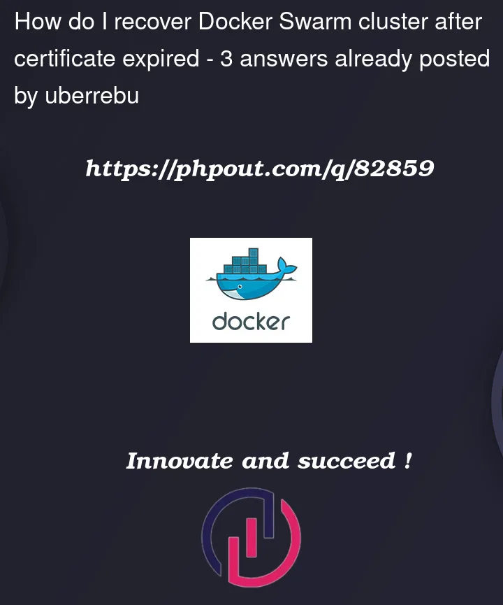 Question 82859 in Docker