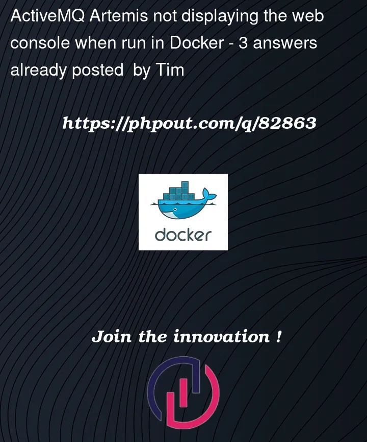 Question 82863 in Docker