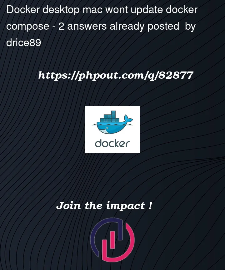 Question 82877 in Docker