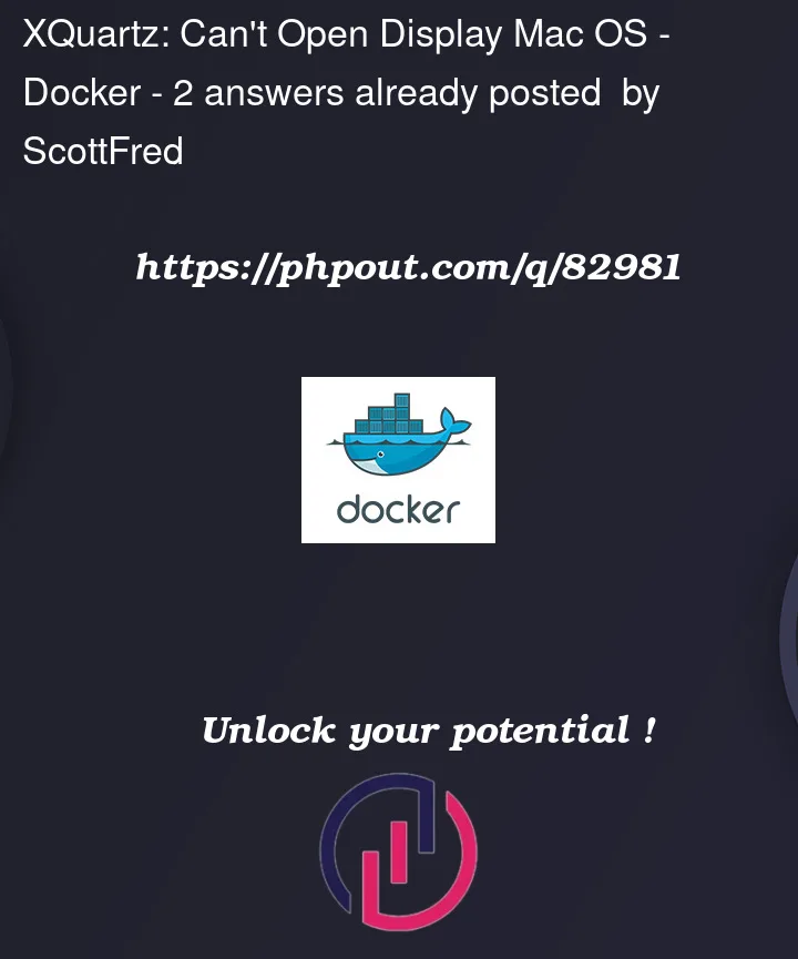 Question 82981 in Docker