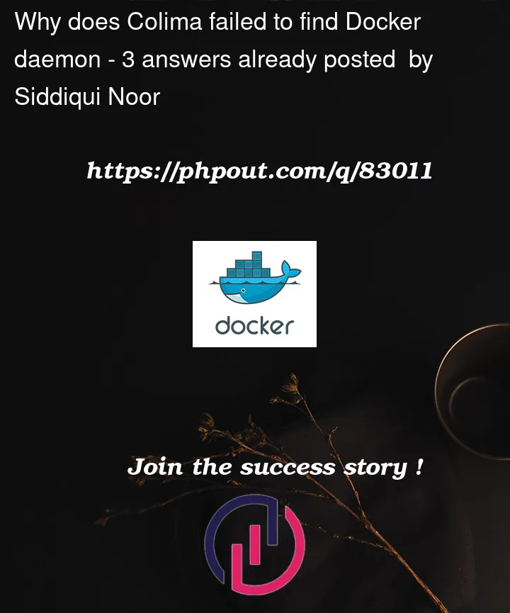 Question 83011 in Docker