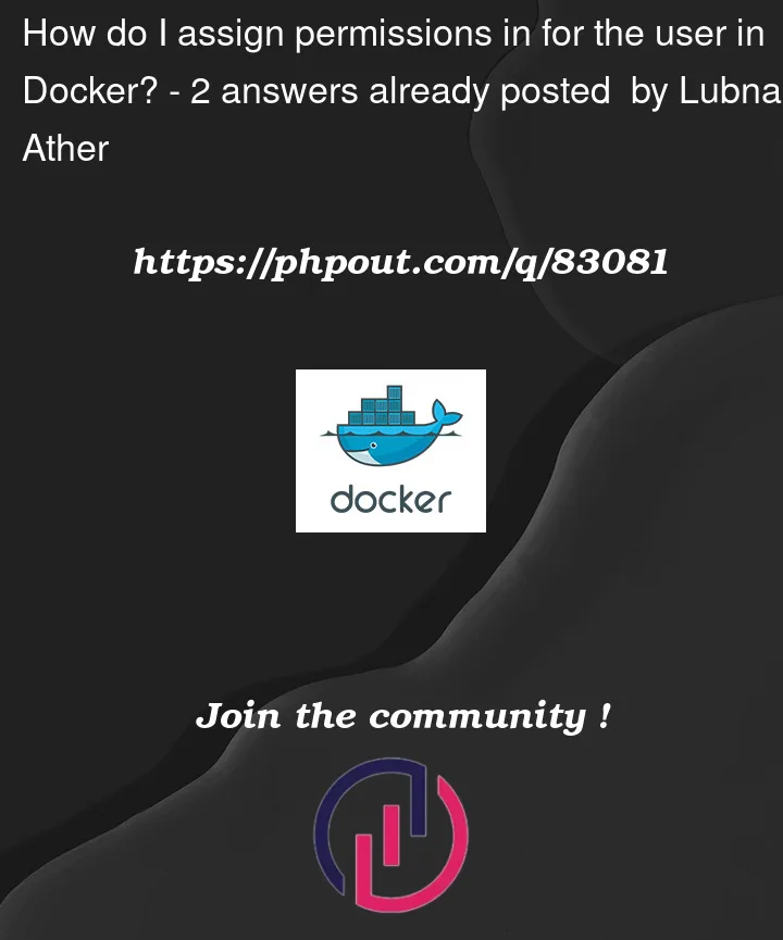 Question 83081 in Docker