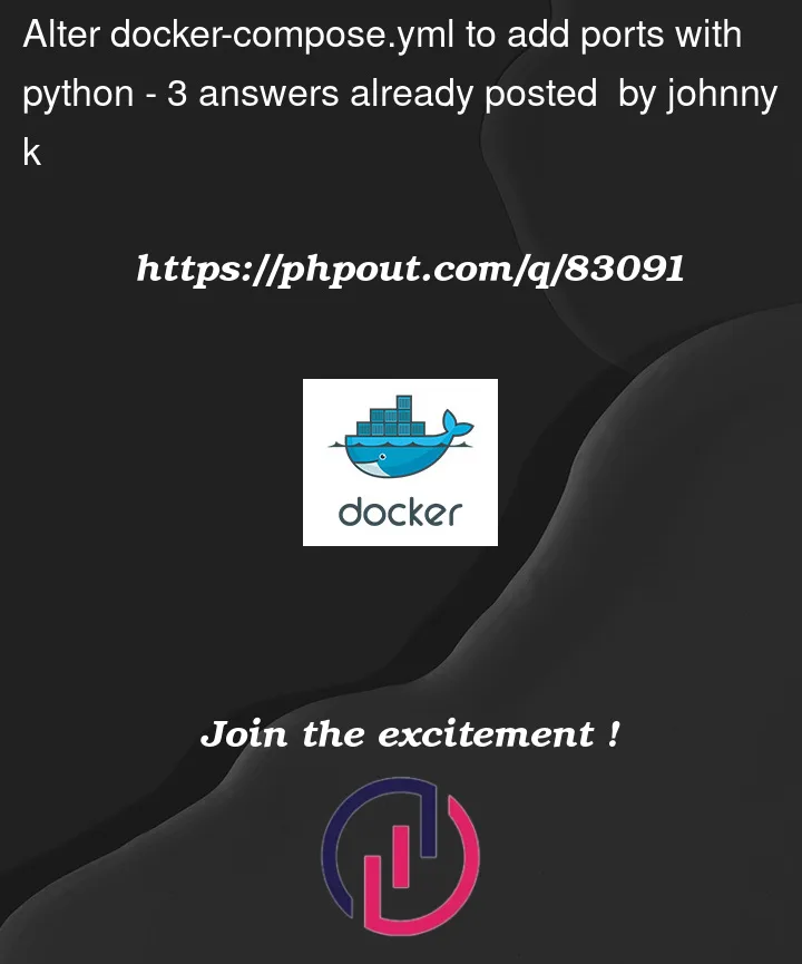 Question 83091 in Docker