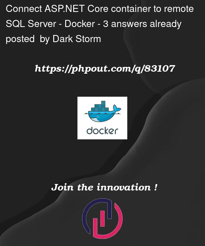 Question 83107 in Docker