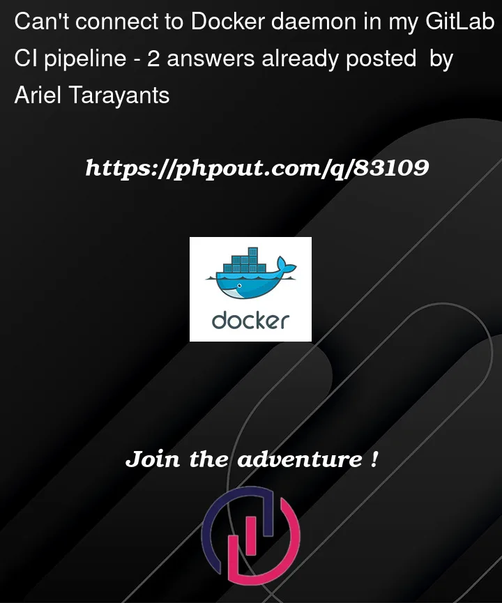 Question 83109 in Docker