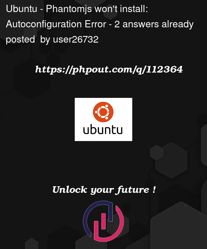 Question 112364 in Ubuntu