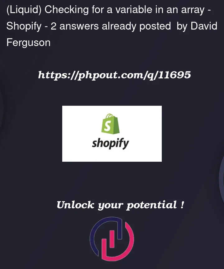 Question 11695 in Shopify