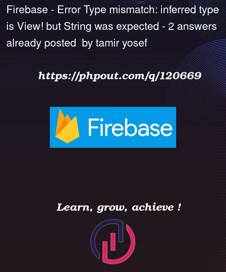 Question 120669 in Firebase