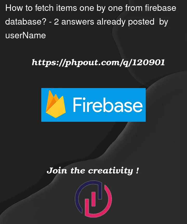 Question 120901 in Firebase