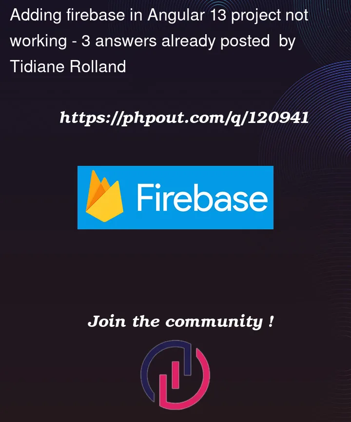 Question 120941 in Firebase