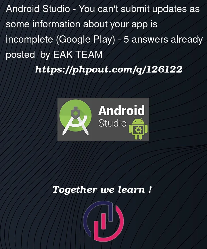 Question 126122 in Android Studio
