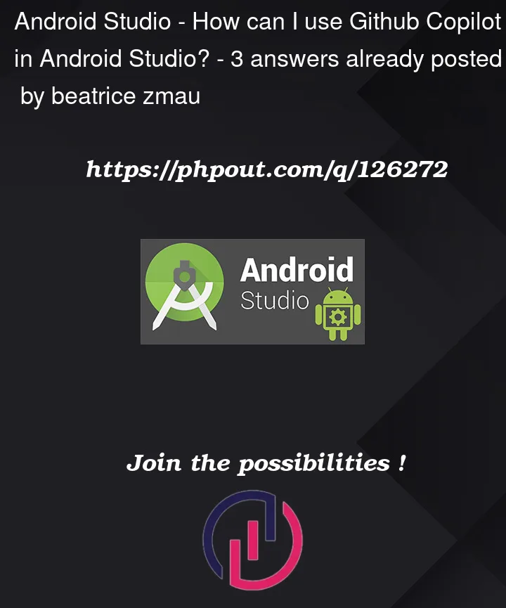 Question 126272 in Android Studio