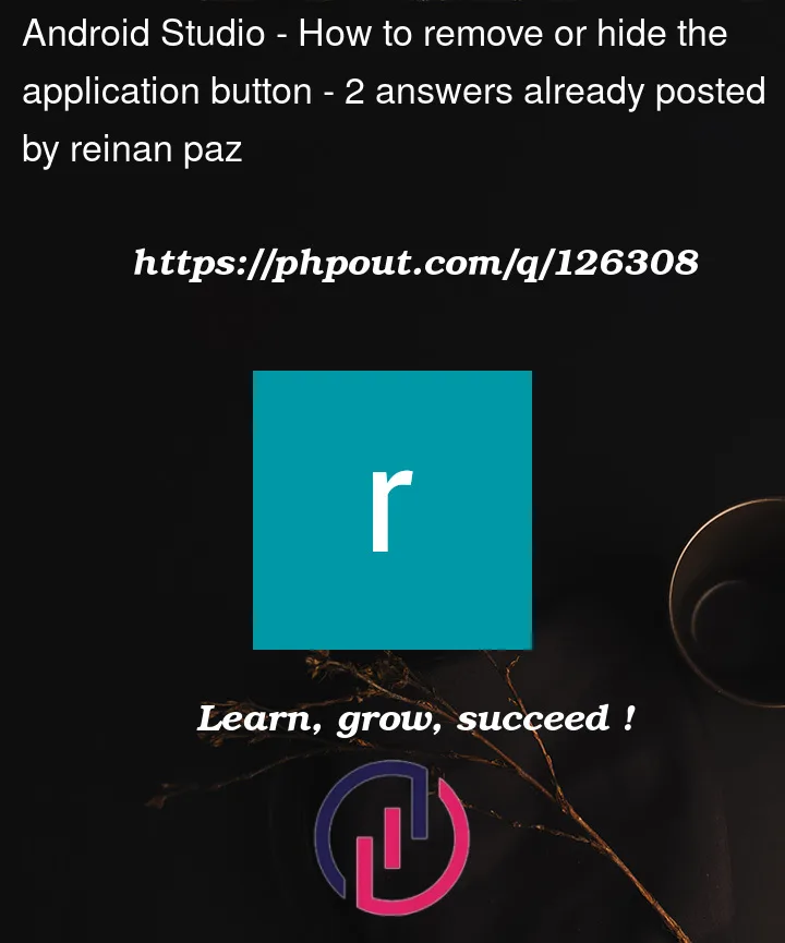 Question 126308 in Android Studio