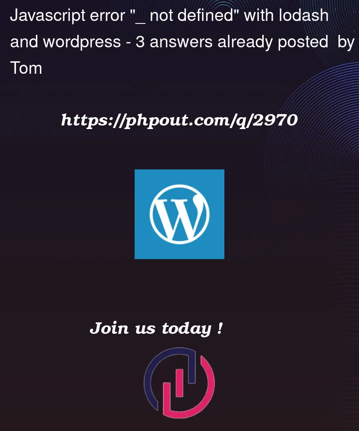 Question 2970 in Wordpress