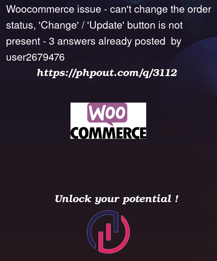 Question 3112 in Woocommerce