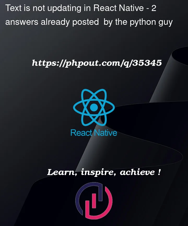 Question 35345 in React native