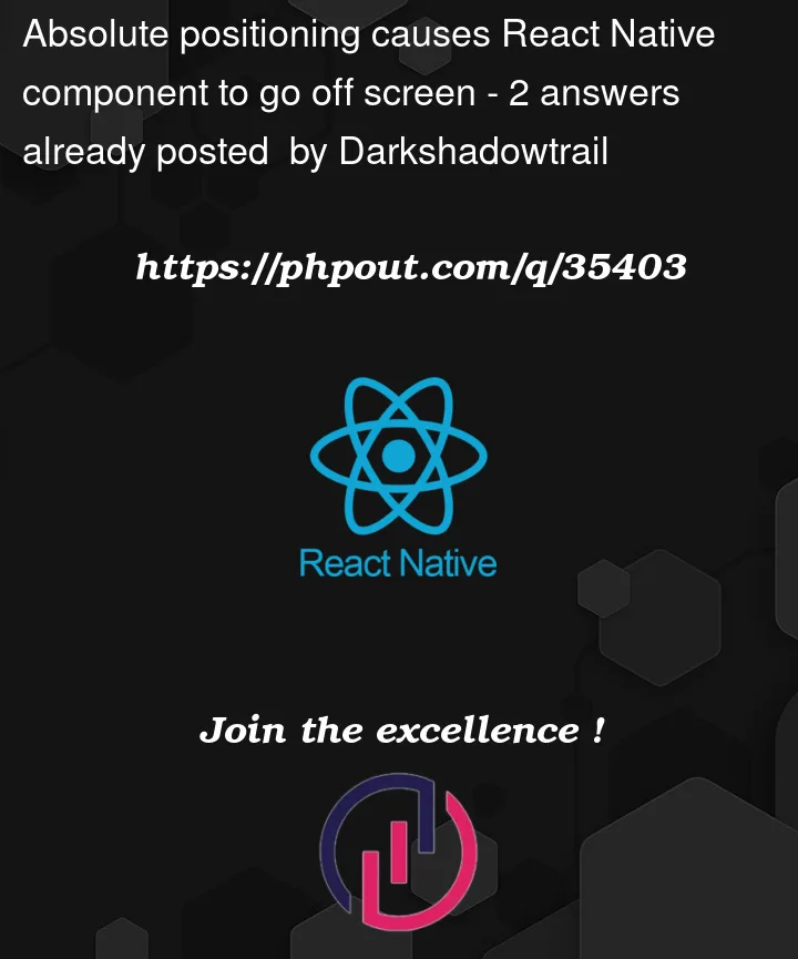 Question 35403 in React native