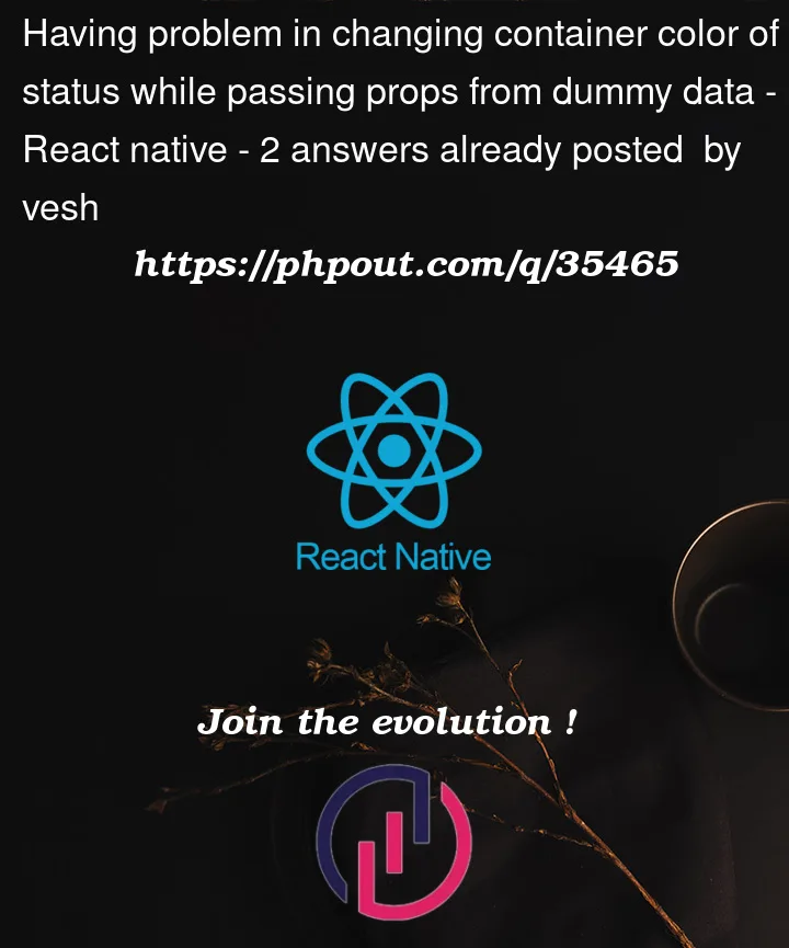 Question 35465 in React native