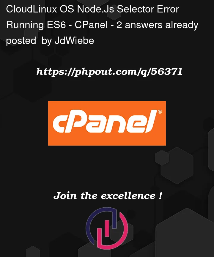 Question 56371 in cPanel