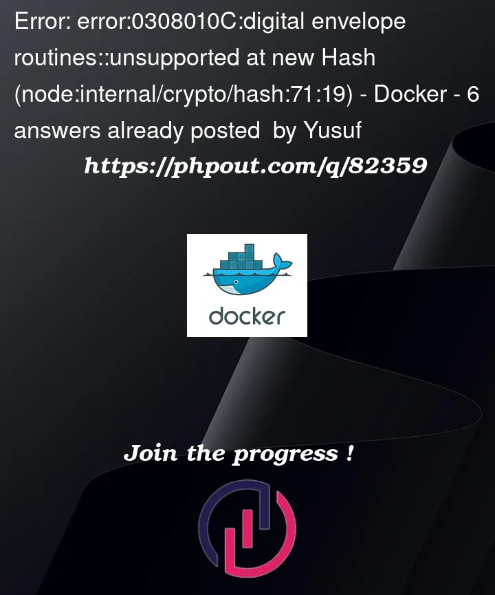 Question 82359 in Docker