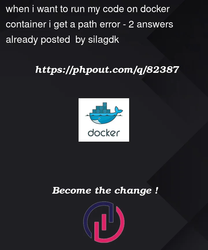 Question 82387 in Docker