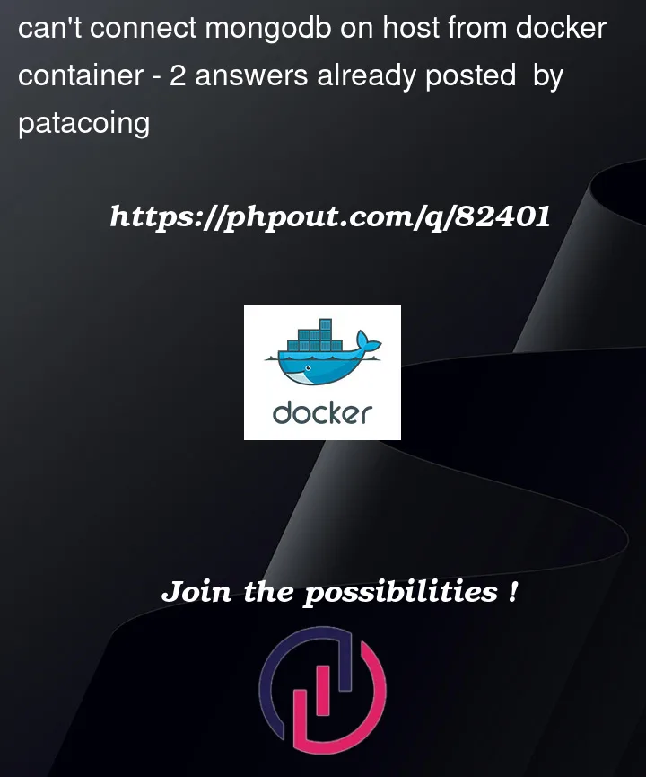 Question 82401 in Docker