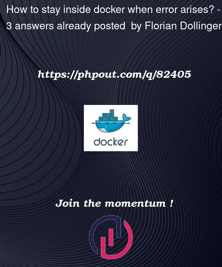 Question 82405 in Docker